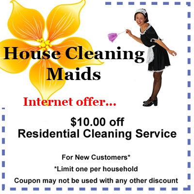 house cleaning maids internet coupon